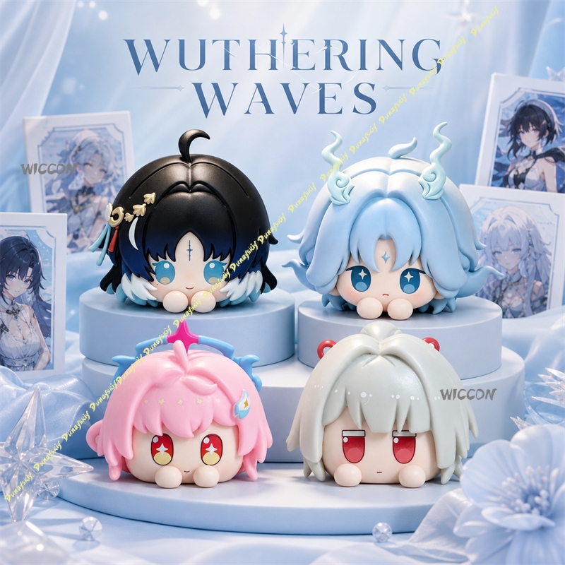 Anime Fan Merchandise - Wuthering Waves Yangyang/Qingxiao/Aemeath/Hiyuki Stapelbare Chibi Mochi
