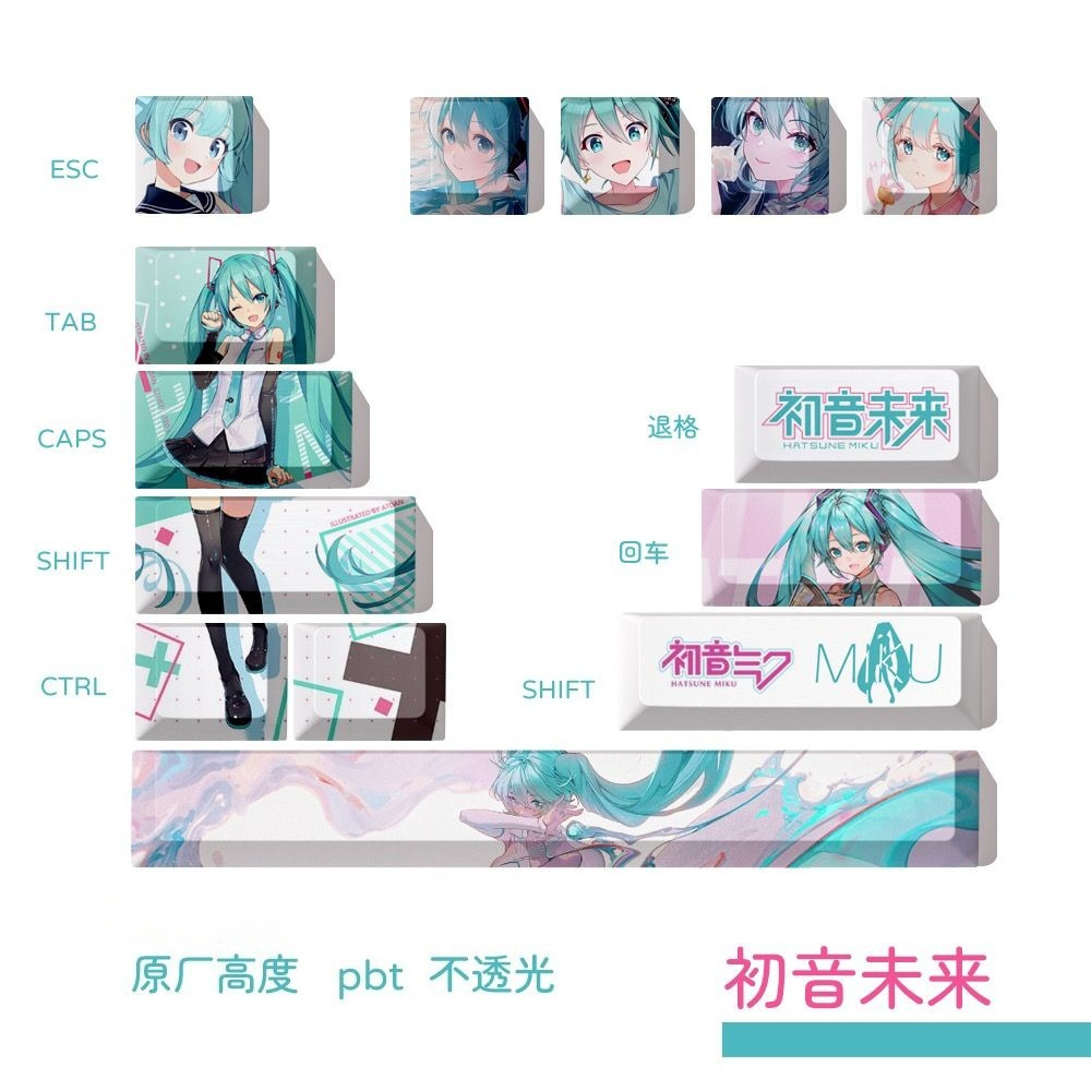Hatsune Miku Tastenkappen, OEM – Keycap Artisan Anime Bewertung und Preis